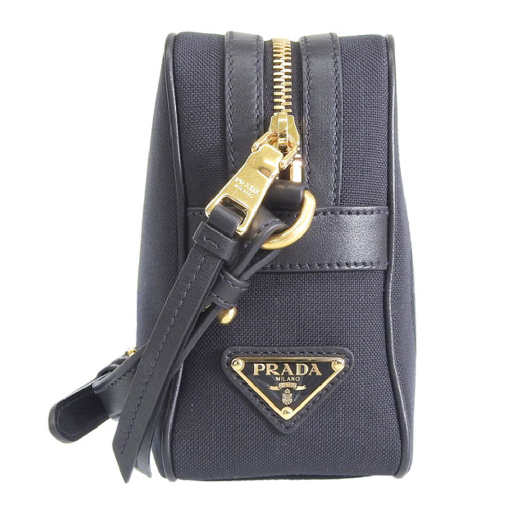 Prada Outlet Bags Canvas Black Shoulder